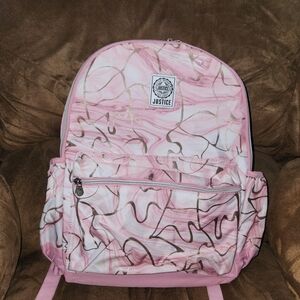 Justice Pink and Gold Backpack